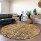 Dalyn Rug Company Nouveau NV11 8" Round Copper Indoor/Outdoor Area Rug, , large