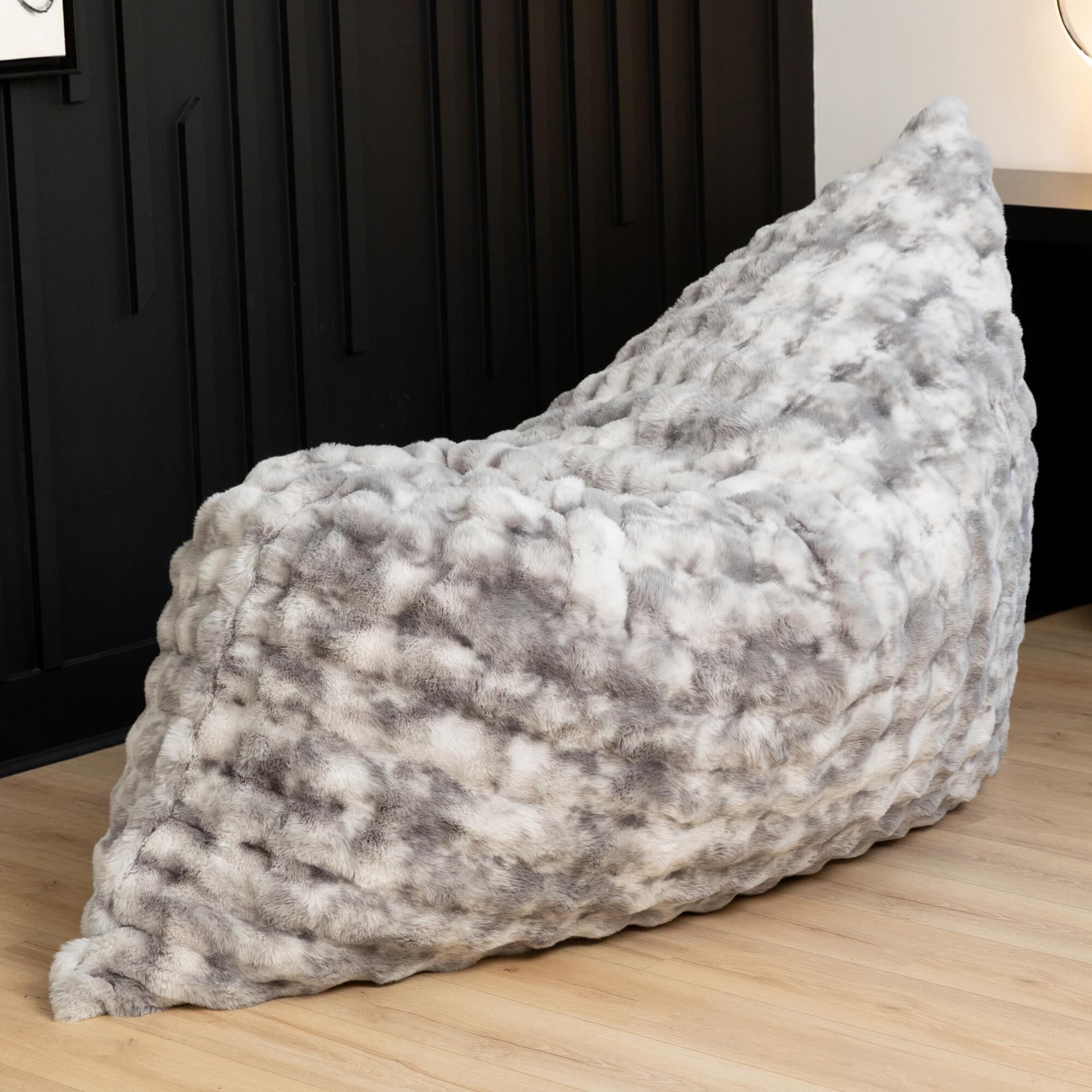 Jaxx LoungePuff Floor Bean Bag Cushion in Phantom Grey