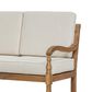Hearth and Haven Outdoor Loveseat with Cushions and Natural Frame in Beige, , large