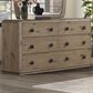 Sterling Timber Pagosa 6-Drawer Dresser in Oak, , large