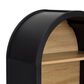 Hearth and Haven 4-Tier Arched Bookshelf in Black, , large