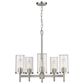 Golden Lighting Winslett 5-Light Chandelier in Pewter, , large