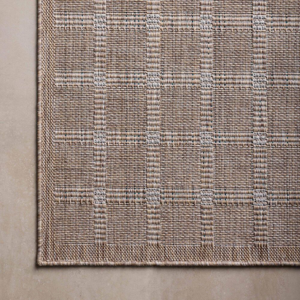 Amber Lewis x Loloi Topanga 3&#39;11&quot; x 5&#39;11&quot; Natural and Bone Indoor/Outdoor Area Rug, , large