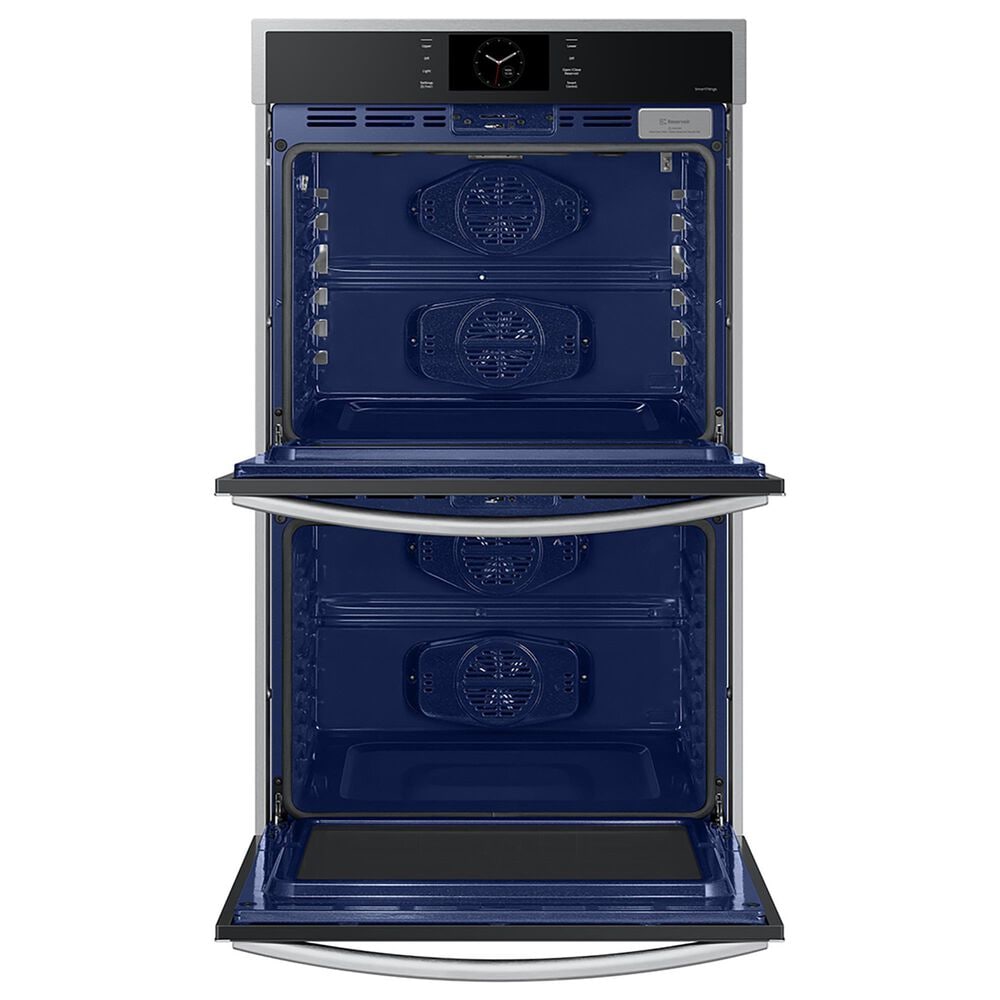 Samsung 30&quot; Double Electric Wall Oven with Convection and Steam Cook in Stainless Steel, , large