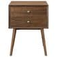 Modway Dispatch 2 Drawer Nightstand in Walnut, , large