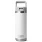 YETI Rambler 18 Oz Water Bottle with Straw Cap in White, , large