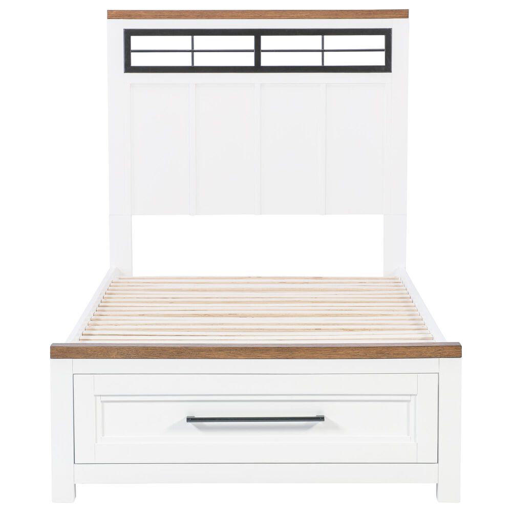 Legacy Classic Dutton Twin Storage Bed in Natural White, Toasted Coconut and Aged Black, , large