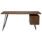 Moe"s Home Collection Nailed Mid-Century Modern Desk in Light Brown, , large