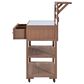 HOMLUX 62.3"" Outdoor Kitchen Island in Brown, , large