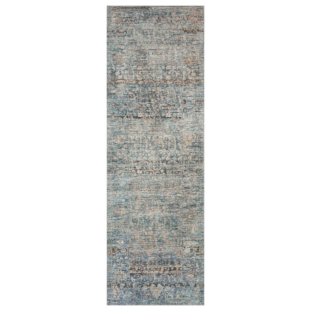 Amber Lewis x Loloi Billie 2"6" x 12" Denim and Blush Runner, , large