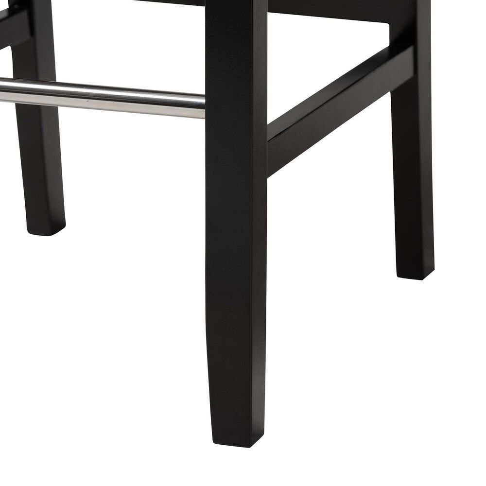 Baxton Studio Libra Bar Stool in White (Set of 2), , large