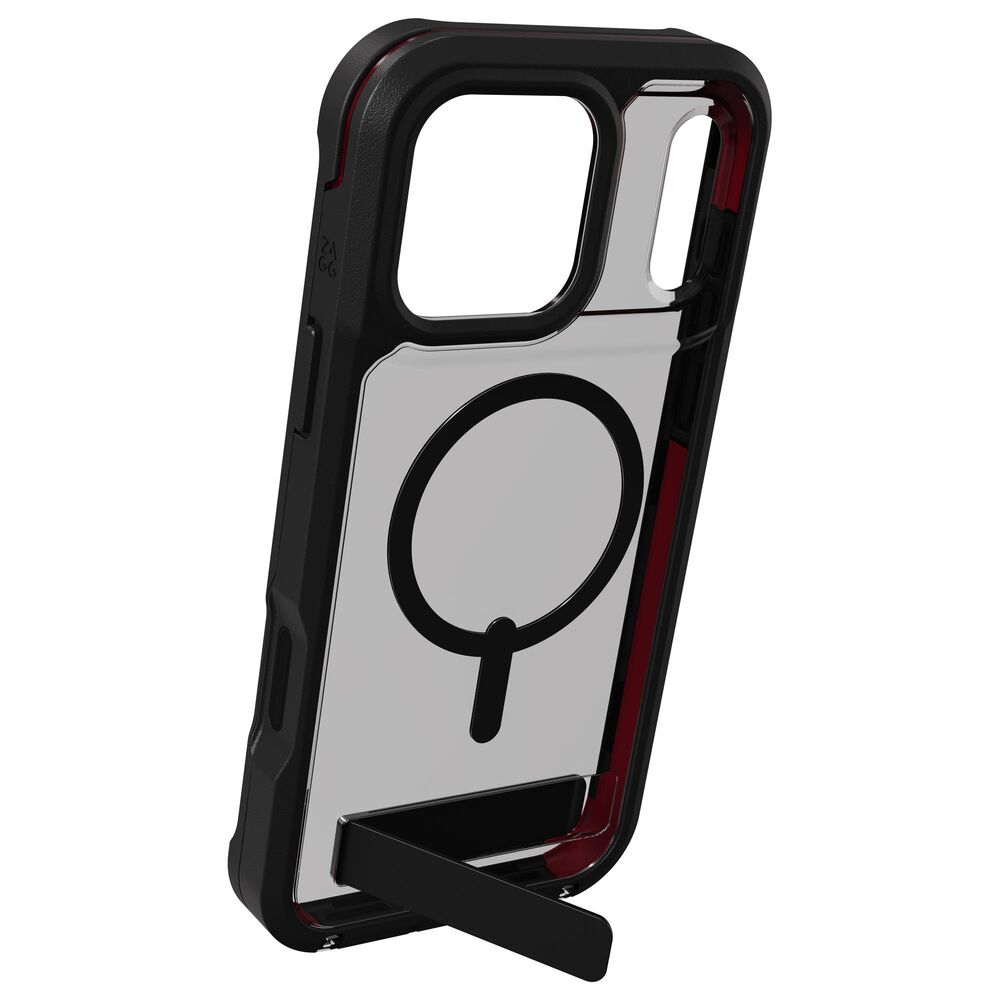 Zagg Rainier Snap MagSafe Case with Kickstand for Apple iPhone 17 Pro Max in Smoke Black, , large