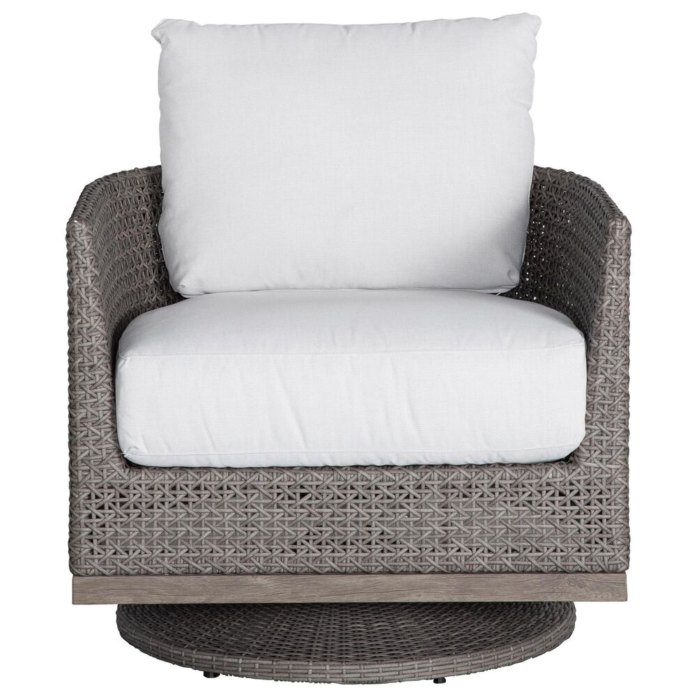 Venture Lenox Hill Swivel Rocker Chair in Storm Linen, , large