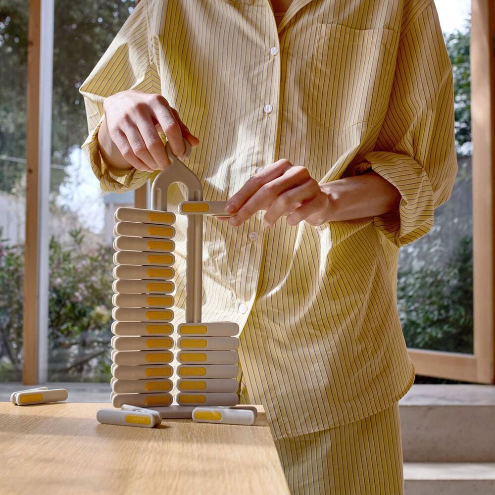 Joseph Joseph PegStore 30-Piece Clothes Pin Set with Storage Stand in Stone, , large