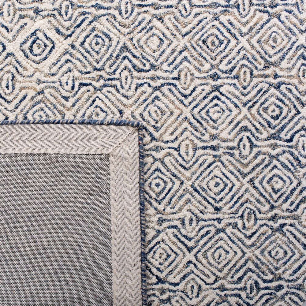 Safavieh Micro-Loop MLP526N 10&#39; x 14&#39; Navy and Ivory Area Rug, , large