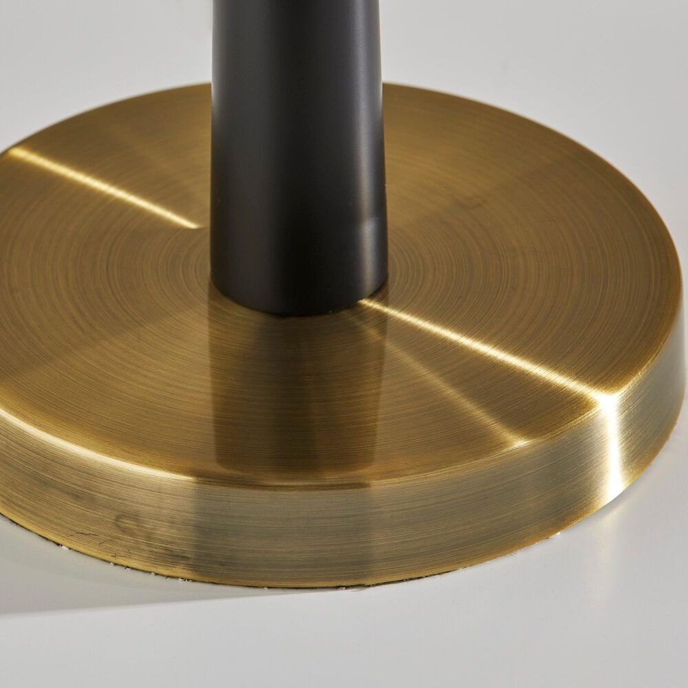 Adesso Francis Table Lamp in Black and Antique Brass, , large