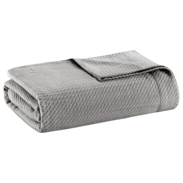 Hampton Park Egyptian Cotton Twin Blanket in Grey, , large