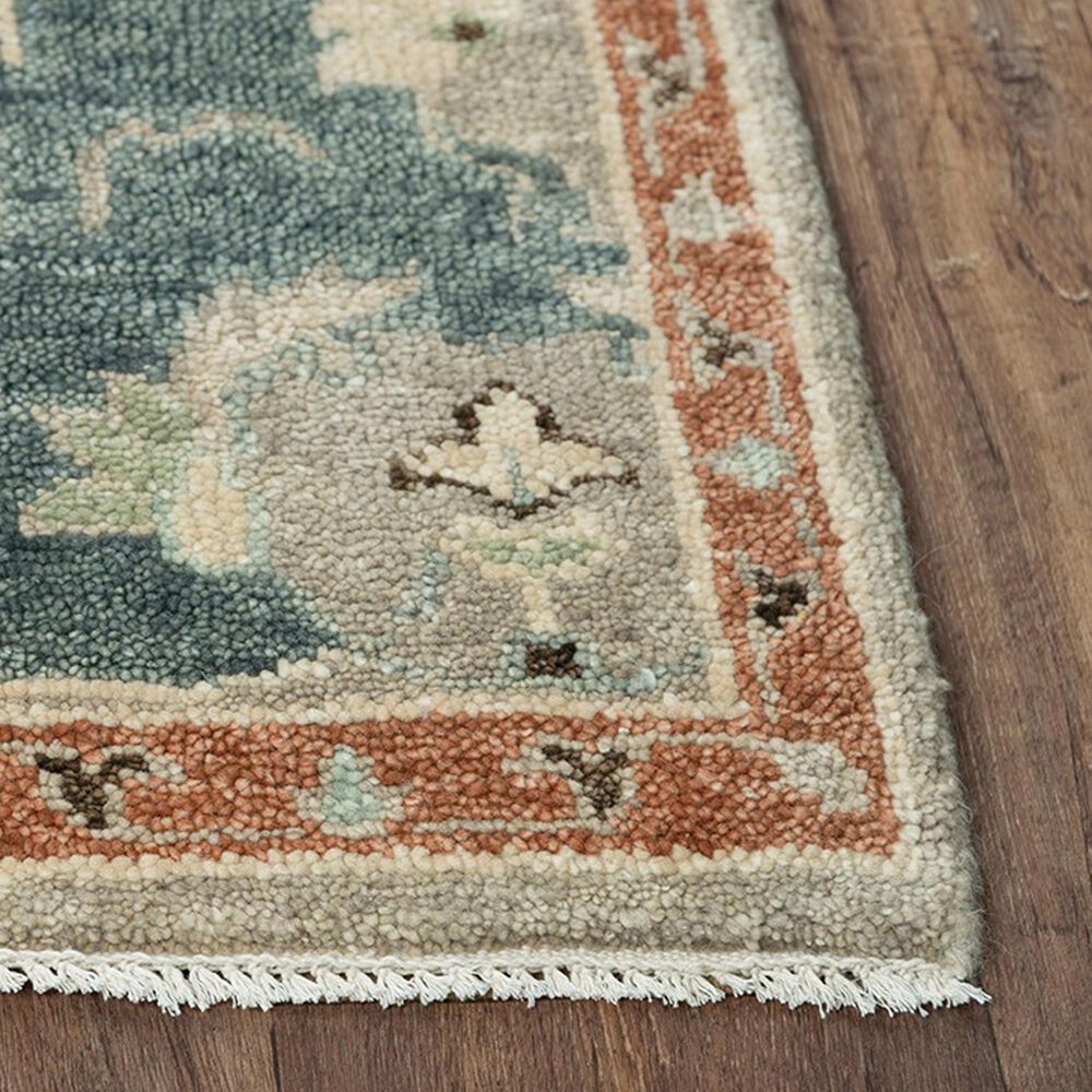 RIZZY Belmont 2&#39; x 3&#39; Light Blue, Beige and Rust Area Rug, , large