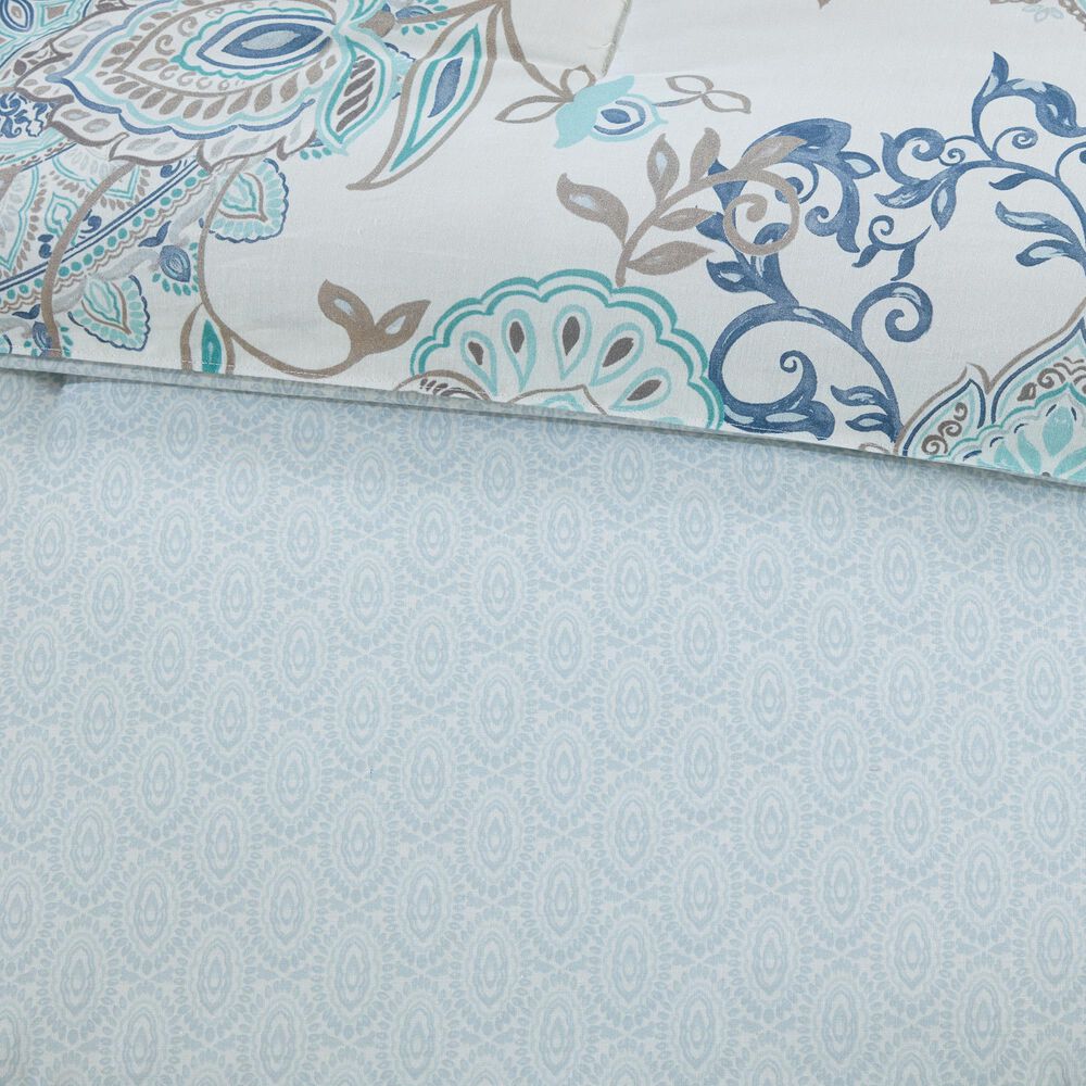 Hampton Park Isla 8-Piece Queen Reversible Comforter Set in Blue, , large