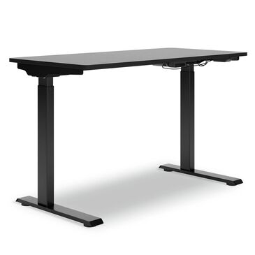 Signature Design by Ashley Lynxtyn Adjustable Height Desk in Black, , large