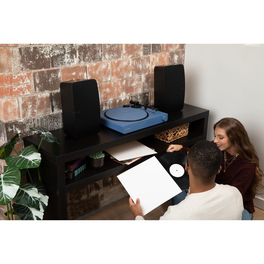 Victrola Stream Onyx Wi-Fi and Bluetooth Turntable in Blue, , large