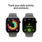 Apple Watch Series 11 (GPS+Cellular) 46mm Natural Titanium Case with Stone Gray Sport Band - M/L - Natural - (2025)(Pre-Order), , large