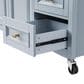 HOMLUX 52"" Kitchen Island with Drop Leaf in Blue Grey, , large