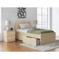 Ashley Onita Twin Panel Platform Bed with 1 Side Storage in Natural, , large