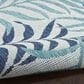 Nourison Garden Oasis Nature Blue 6" x 9" Indoor/Outdoor Area Rug, , large