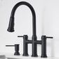 Blanco Empressa Pull-Down Bridge Faucet 1.5 GPM in Matte Black, , large