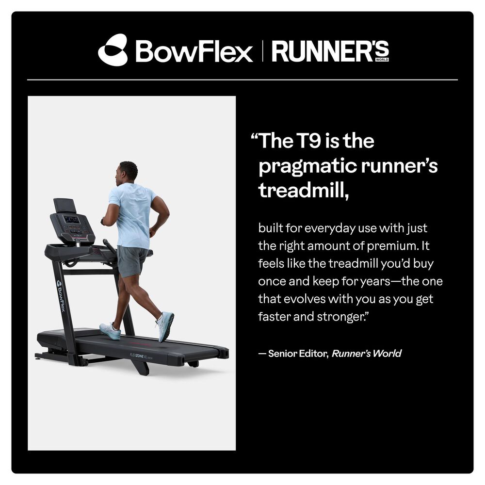 BowFlex T9 Folding Treadmill in Black, , large