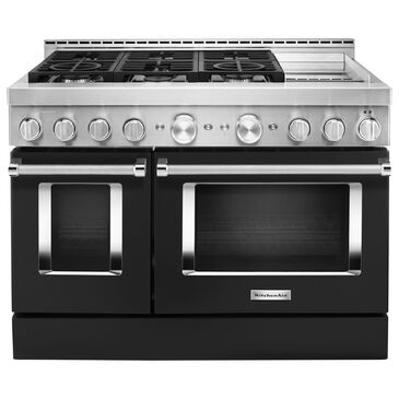 KitchenAid 6.3 Cu. Ft. Freestanding Gas Range with Griddle in Imperial Black, , large