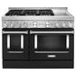 KitchenAid 6.3 Cu. Ft. Freestanding Gas Range with Griddle in Imperial Black, , large
