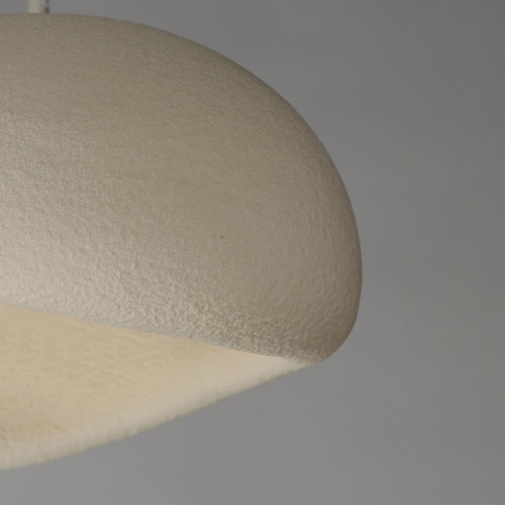 ET2 Moeraki 16" 1-Light Pendant with LED Bulb in Cream, , large