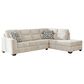 Ashley Lonoke 2-Piece Right Facing Sectional with Chaise in Parchment, , large