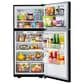 LG 20 Cu. Ft. Top Freezer Refrigerator in Smooth Black, , large