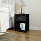 HOMLUX 1-Drawer Modern Nightstand with Bar Handle in Americano (Set of 2), , large