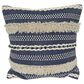 India House 83362 20" Square Throw Pillow in Indigo, , large