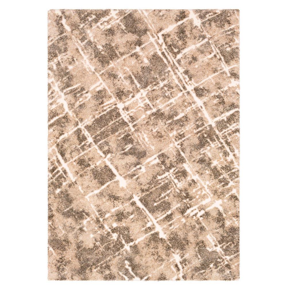 Surya Tuscany TUS-2300 White, Light Beige and Dark Brown 7&#39;10&quot; Square Area Rug, , large