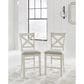 Ashley Robbinsdale Counter Stool in Antique White, , large