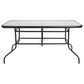 Flash Furniture Lila 7-Piece Patio Dining Set in Black, , large