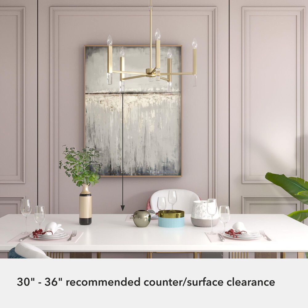 Hunter Sunjai 5-Light Chandelier in Alturas Gold, , large