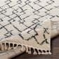 Surya Berber Shag BBE2301 2"7" x 7"3" Charcoal and Light Beige Runner, , large