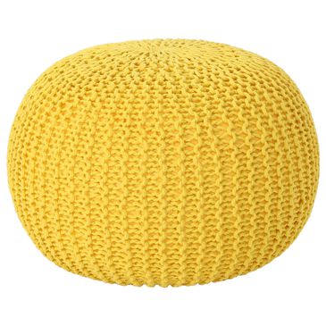 Noble House Abena Pouf in Yellow, , large