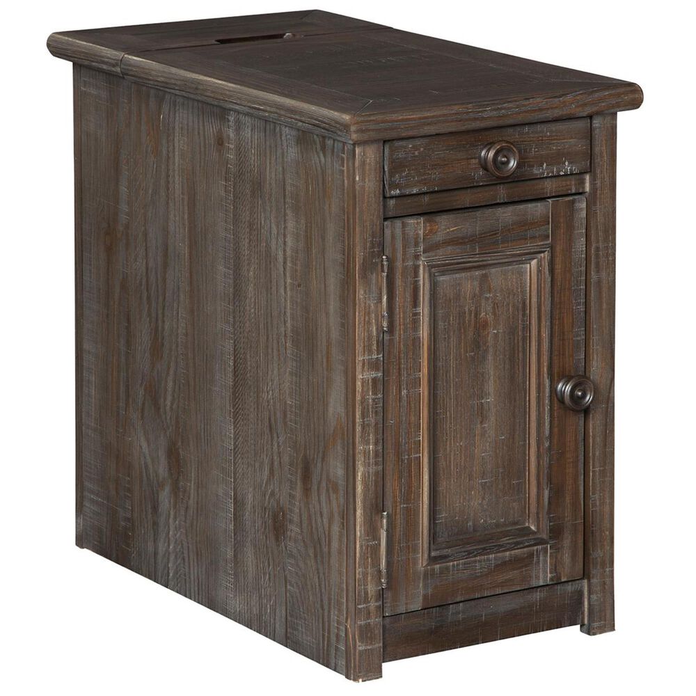 Signature Design by Ashley Wyndahl Chairside Table in Rustic Brown, , large