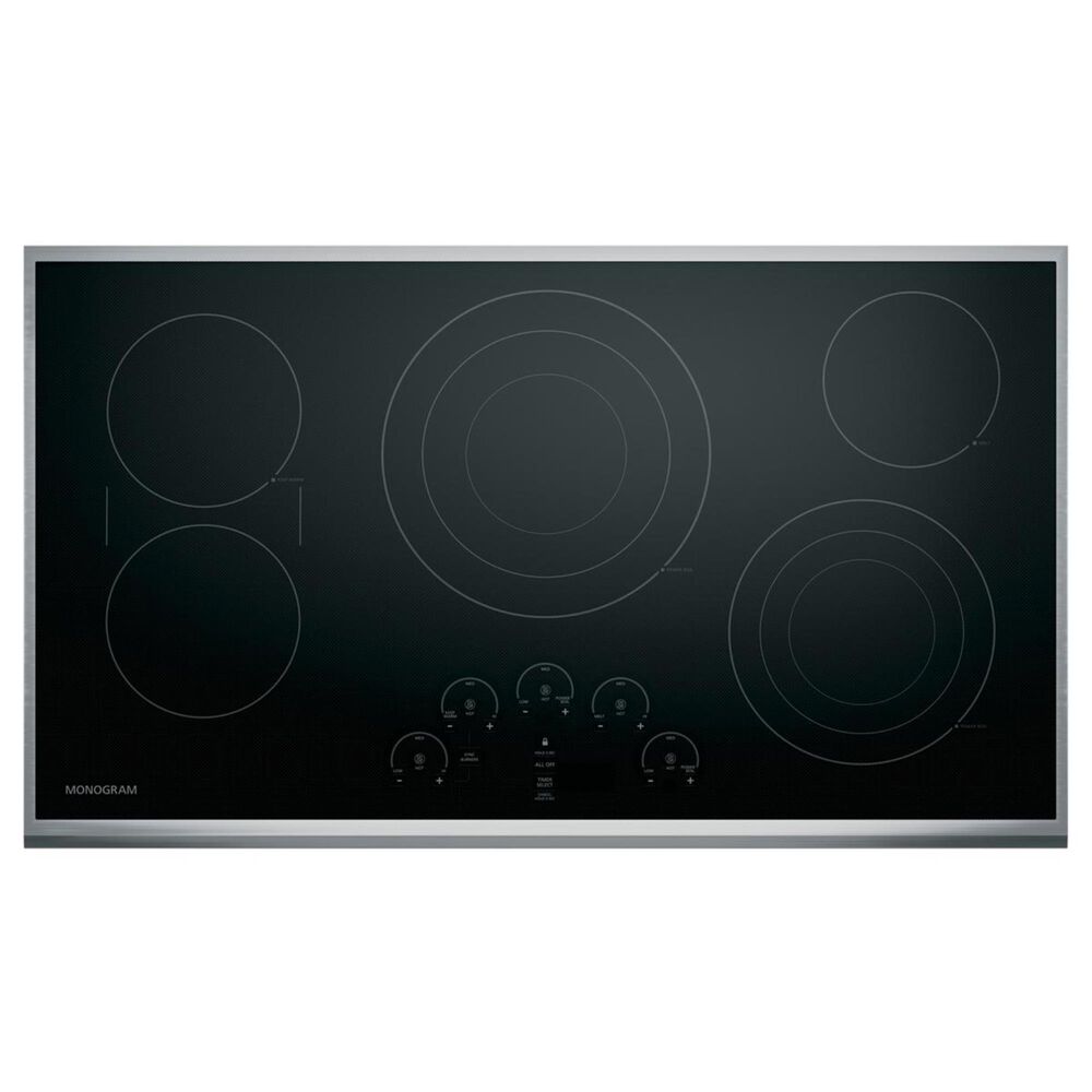 Monogram 36" Touch Control Electric Cooktop in Black , , large