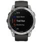 Garmin Fenix 7 Standard Edition Smartwatch in Silver with Graphite Band, , large