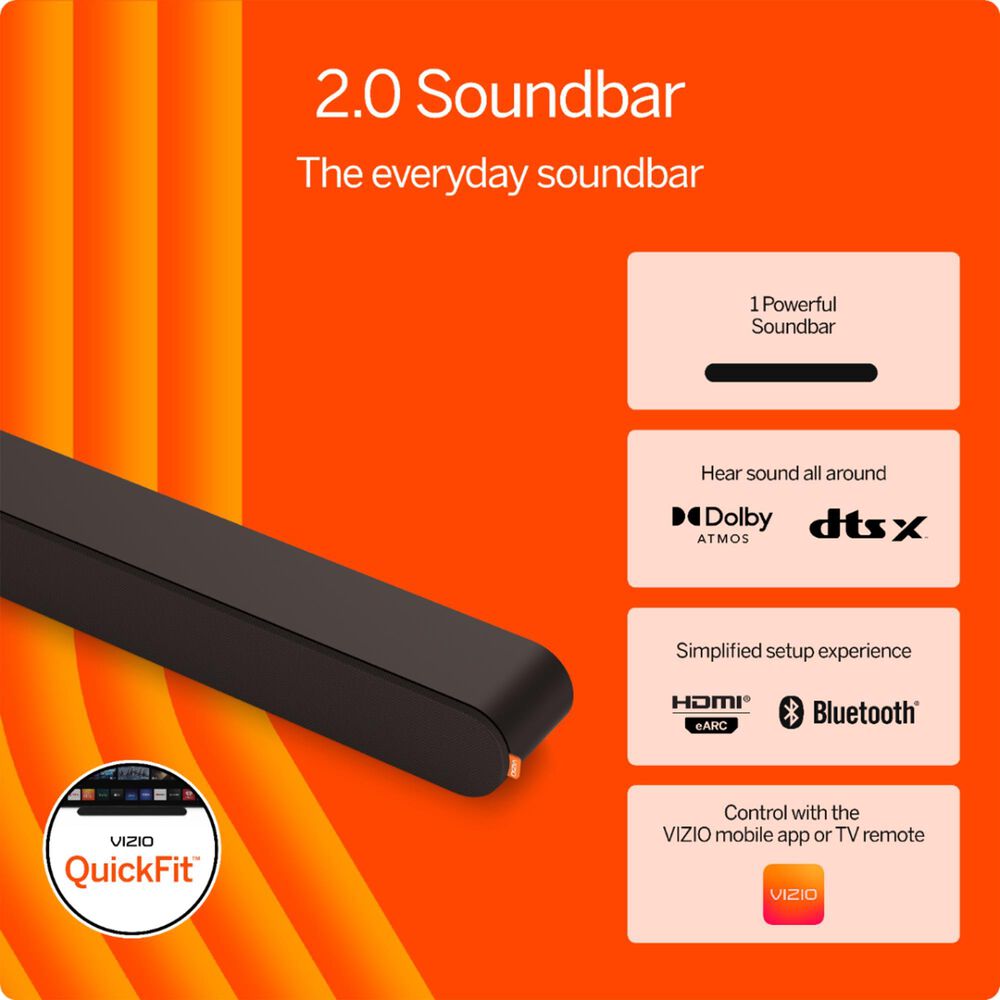 VIZIO 40&quot; Class Full HD LED - Smart TV with 2.0 Soundbar in Black, , large