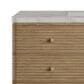 James Martin Allamari 48" Single Bathroom Vanity in Dune Mist with Single Hole 3 cm Victorian Silver Silestone Top and Rectangular Sink, , large