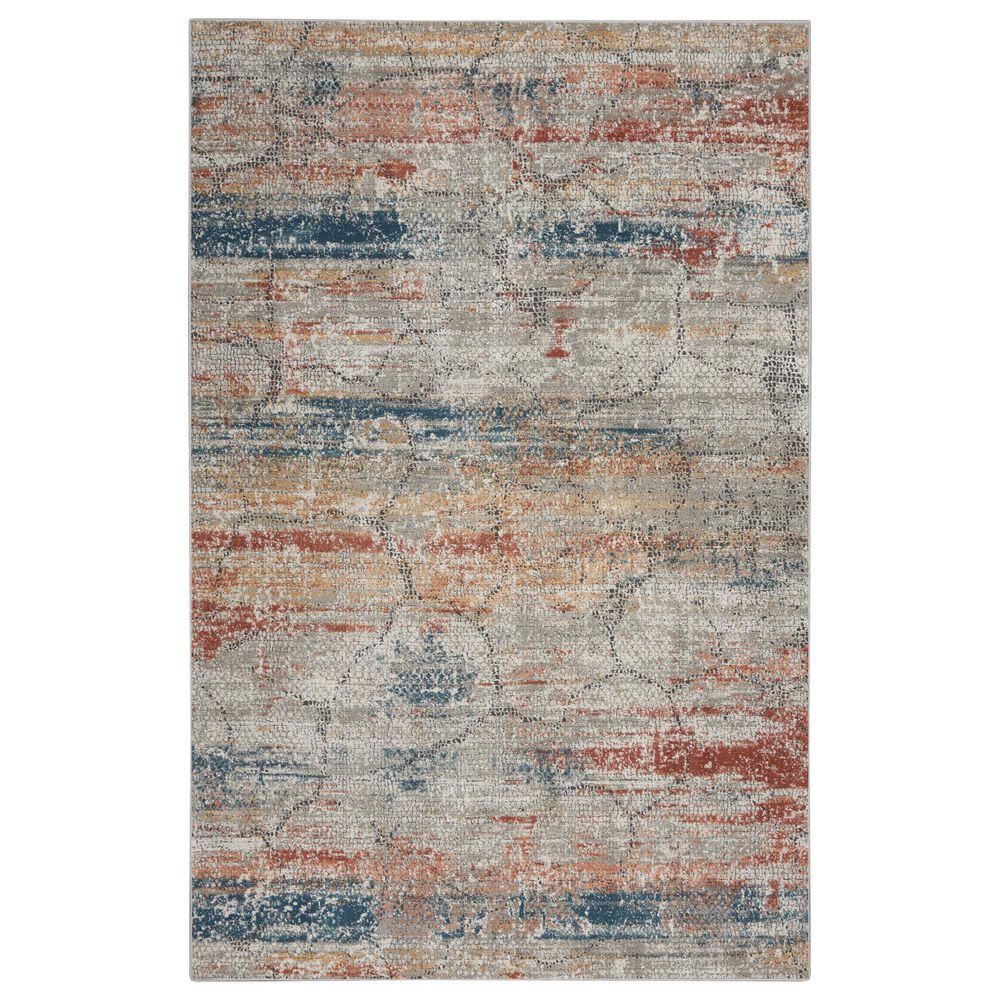 Nourison Rustic Textures Multicolor 6" x 9" Area Rug, , large
